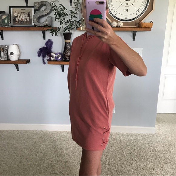 1 SM 1 MED Hooded Tunic Dress - Picture 5 of 7